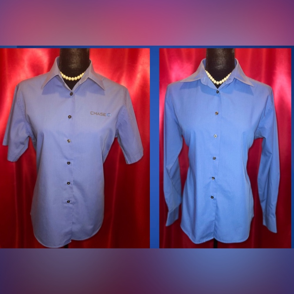 Chase Bank Uniform Blue Button Down Shirt
TWO FOR ONE